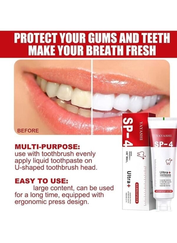 ⁦معجون أسنان Yayashi SP-4 Ultra Whitening⁩ - الصورة ⁦3⁩